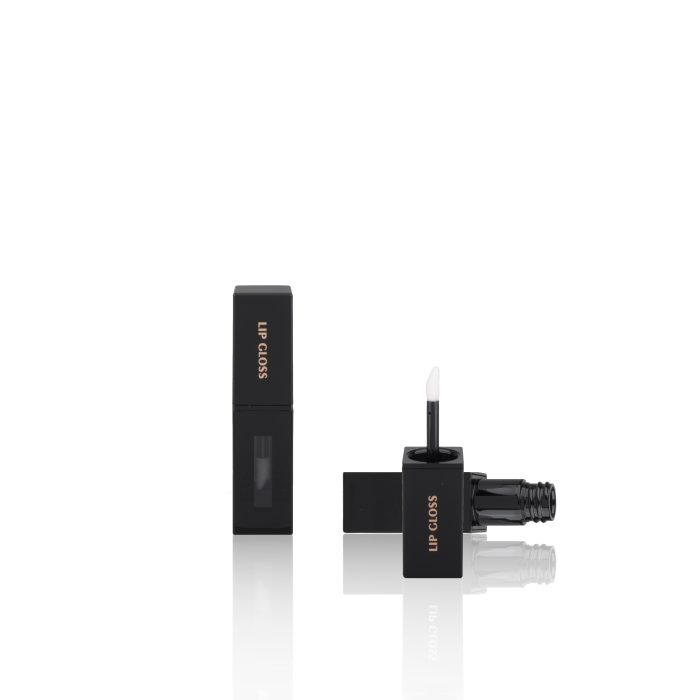 High Grade Empty Black Square Wholesale Lipgloss Tube Plastic Tubes - LG160 - Image 2