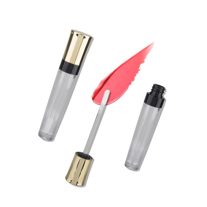 Eco Friendly Golden Clear Tube for Lip Gloss Cylinder Container Lipgloss Tube - LG079 - Image 6