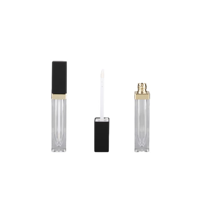 Portable Transparent Lip Gloss Containers Tube OEM Square Lipgloss Empty Tubes Liquid Lipstick Tube - LG109C