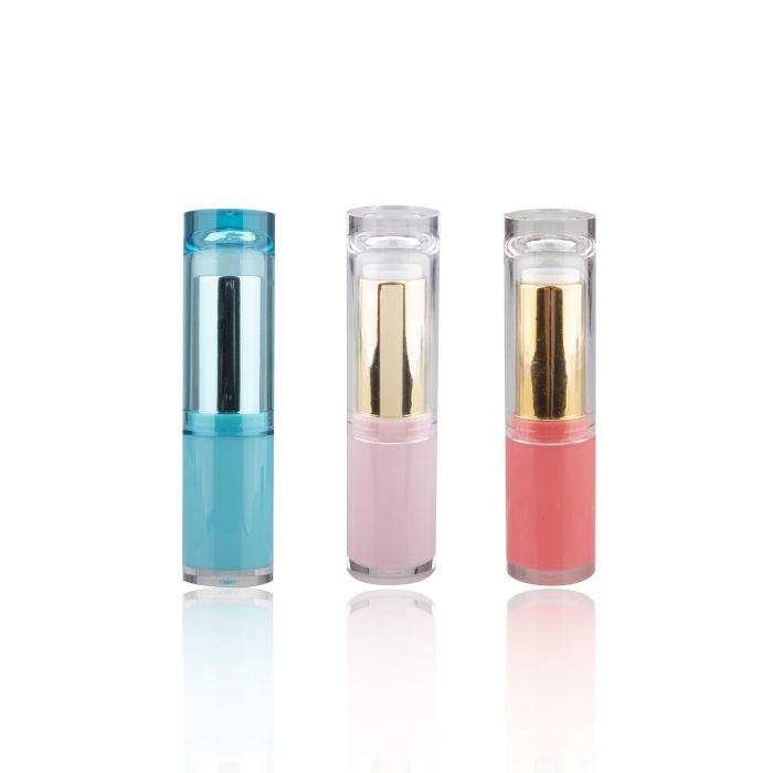 Custom Colorful Clear Lid Make Up Container Lipstick Plastic Packaging Tube - LS200