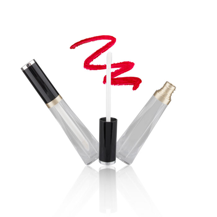 Luxury Black Gold Plastic Cosmetic Tubes Lip Gloss Containers Tube Lipgloss Tube with Glossy Painting - LG070 - Image 4
