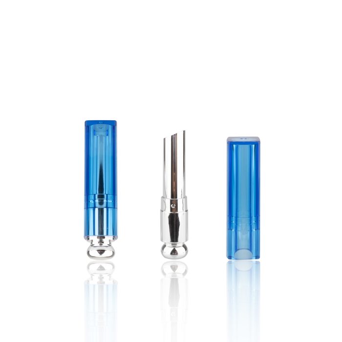 High Quality Transparent Shell Colorful Cosmetic Lipstick Tube Plastic Empty Square Lipstick Packaging - LS299 - Image 2
