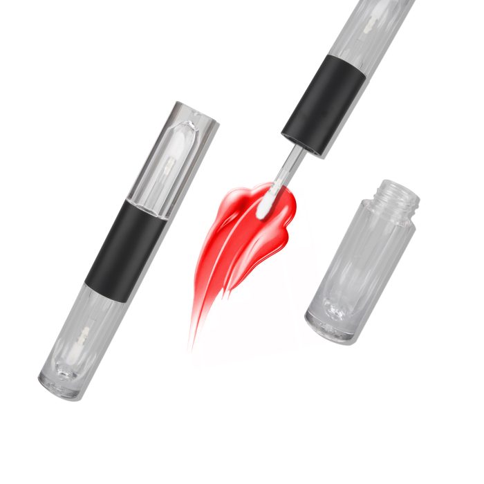 10 ML New Design Custom Double Headed Lip Gloss Containers Tube Lip Gloss Tubes with Brush Cosmetic Packaging - LG075B - Image 5