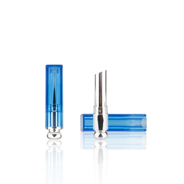 High Quality Transparent Shell Colorful Cosmetic Lipstick Tube Plastic Empty Square Lipstick Packaging - LS299 - Image 3