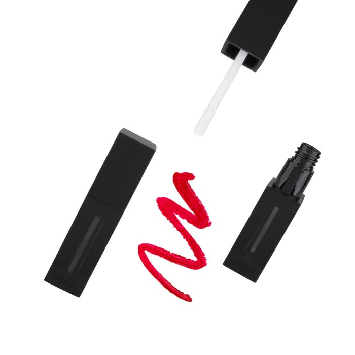 High End Frosted Black Simple Square Lip Gloss Tube Cosmetic Tubes for Liquid Lipstick Lipgloss Packaging - LG066 - Image 3