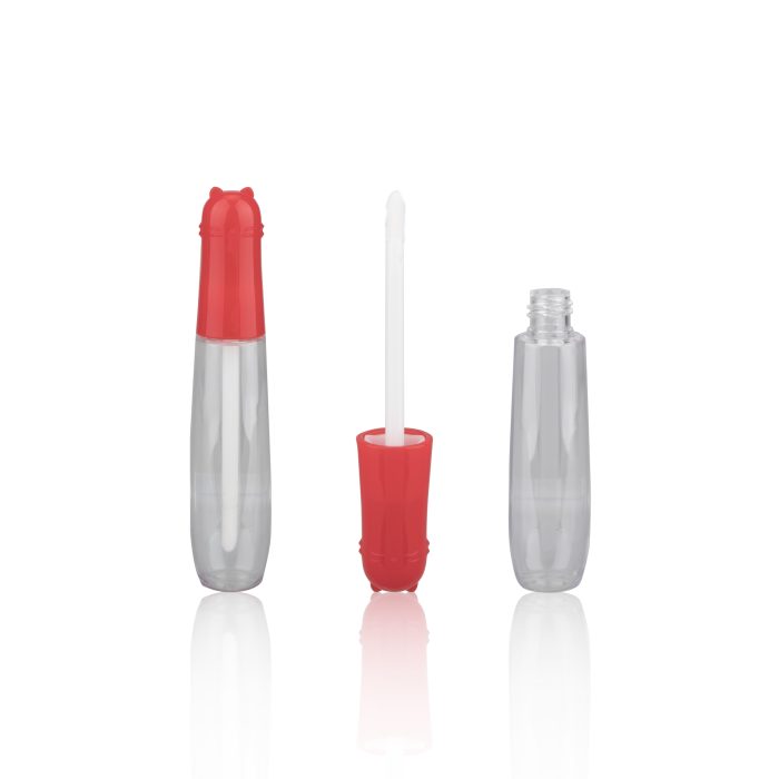 Popular Cat Shaped Transparent Clear Lip Gloss Container Lipgloss Tube - LG095 - Image 2