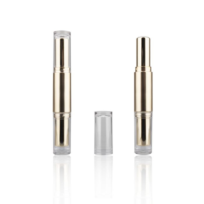 Matte Gold Double Side Logo Printing Lipstick Tube Lipstick Container Lipstick Packaging - LS202 - Image 2