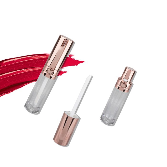 High Quality cylinder rose gold lip gloss tubes lipgloss containers - LG069 - Image 3