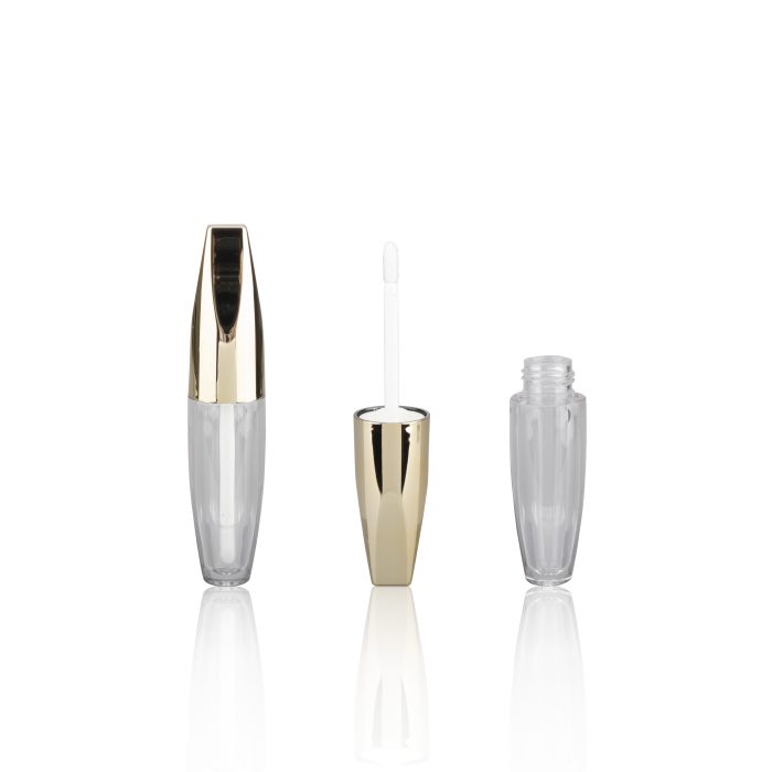 Oval-Shaped Premium Glossy Lip Gloss Tube Clear Lipgloss Container with Wand Glossy Liquid Lipstick Tube - LG138