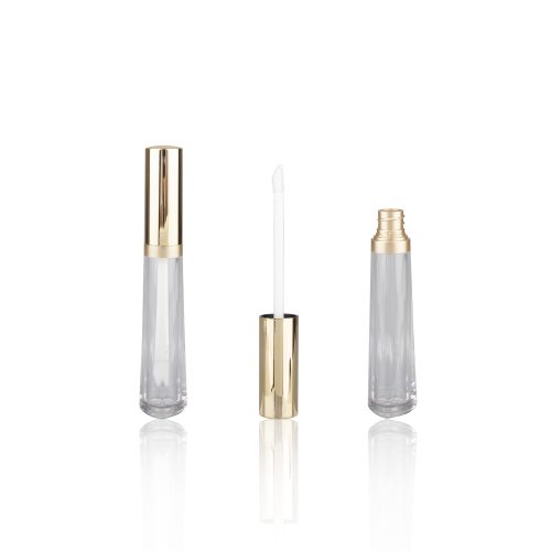 High Quality Lip Gloss Containers Empty Golden Lipgloss Tube Custom Cosmetic Packaging - LG127