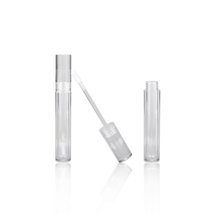 Empty Custom Cosmetics Packaging Clear Acrylic Lip Gloss Containers Tube Packaging Round Liptint Bottle with Logo Printing - LG167 - Image 2