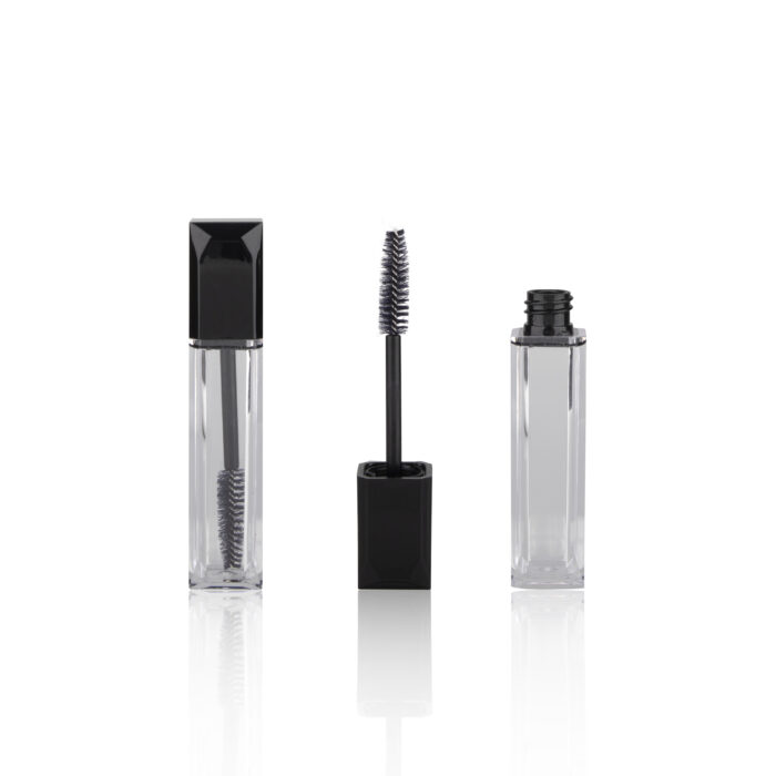 Hot Sell Square Clear Bottle Mascara Tube Containers with Big Brush - MC087
