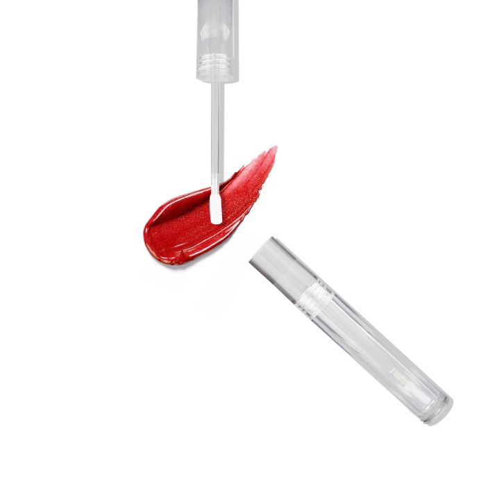 Empty Custom Cosmetics Packaging Clear Acrylic Lip Gloss Containers Tube Packaging Round Liptint Bottle with Logo Printing - LG167 - Image 4