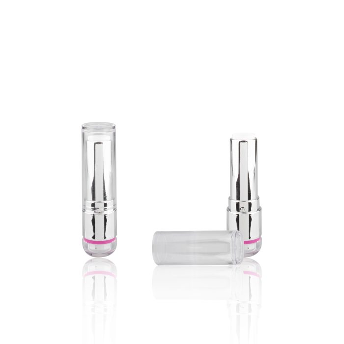 Cosmetic Plastic Tubes Wholesale Empty Lipstick Container Silver Lip Balm Container Chapstick Tube Packaging - LS400 - Image 2