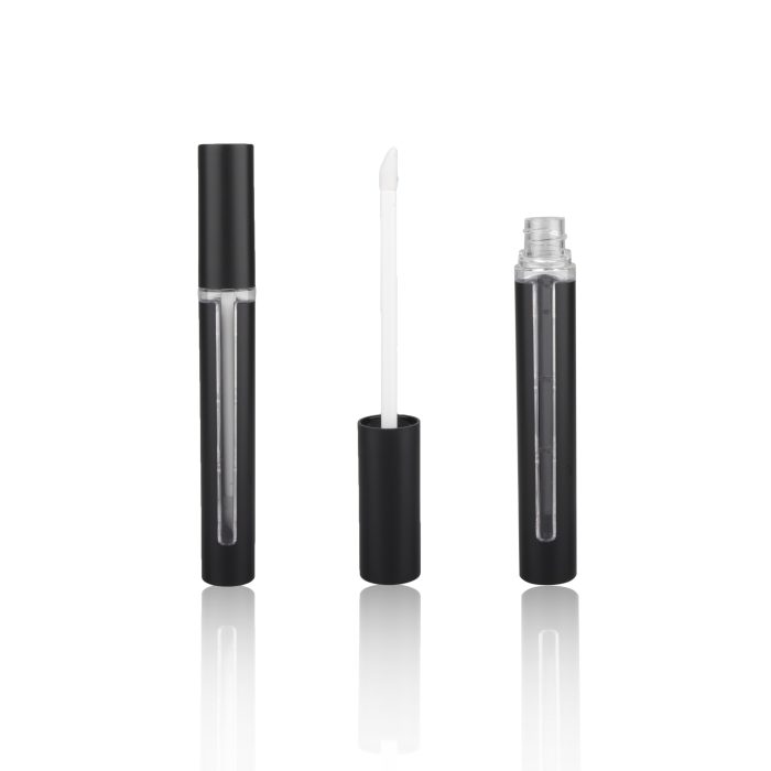 Plastic Custom Simple Liptint Bottle Black for Cosmetic Tubes - LG172