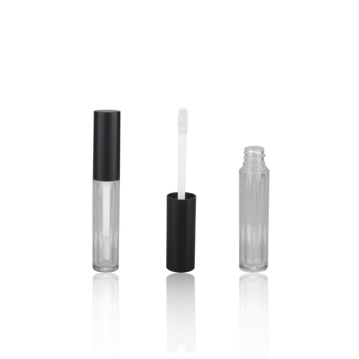 Popular Plastic Cosmetic Packaging Lip Gloss Containers Tube Custom Black Pink Liptint Tube Bottle - LG097