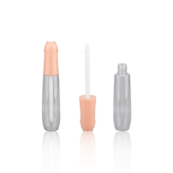 Popular Cat Shaped Transparent Clear Lip Gloss Container Lipgloss Tube - LG095