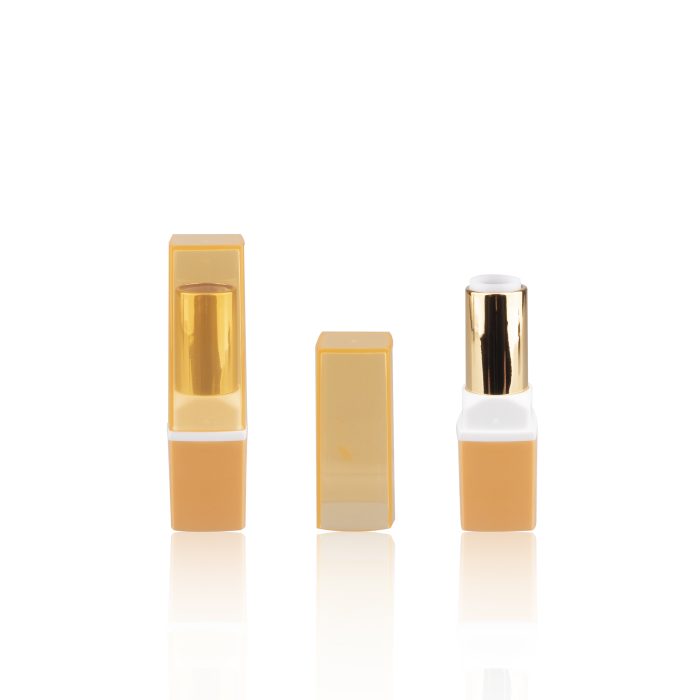 Custom Colors Square Clear Lid Lipstick Tube High Quality Lip Balm Container in Plastic Stick - LS216 - Image 2