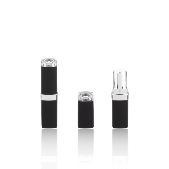 High Grade Plastic Cosmetic Packaging Empty Lipstick Packaging With Silver Rings Make Your Own Lipstick Tube - LS395