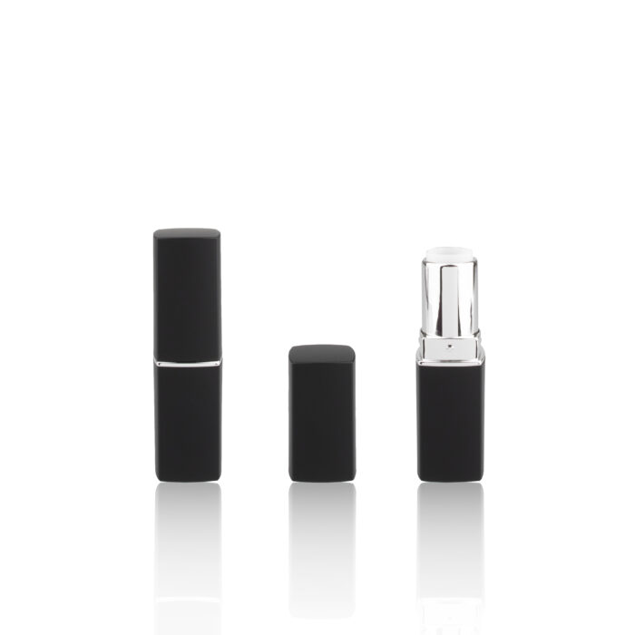 Luxury Plastic Empty Square Lipstick Tubes Lipstick Packaging Black Custom Cosmetic Packaging Boxes - LS368