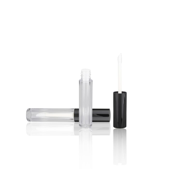 Classical Round Clear Plastic Lipgloss Tube Lip Gloss Tubes Liptint Bottle with Applicator - LG161 - Image 3