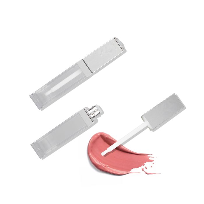 New Design Empty Sliver Lip Gloss Tube with Diamond Cap Lip Gloss Square Tubes Liquid Lipstick Tube - LG168 - Image 3