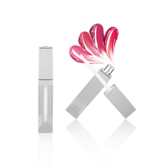 New Design Empty Sliver Lip Gloss Tube with Diamond Cap Lip Gloss Square Tubes Liquid Lipstick Tube - LG168 - Image 4