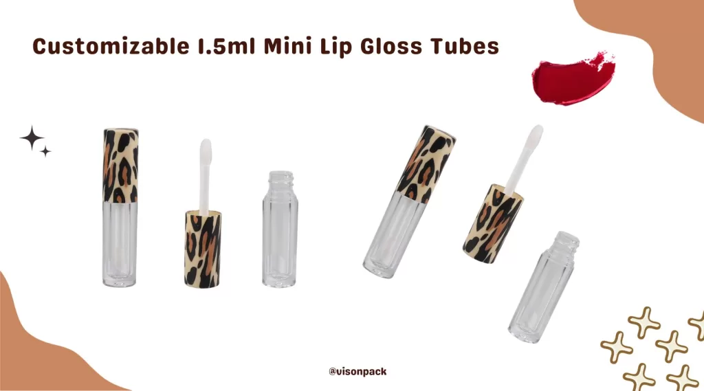 Customizable 1.5ml Mini Lip Gloss Tubes