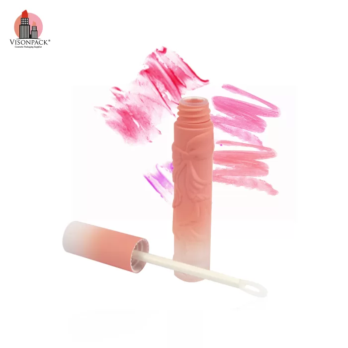 Embossed Bowknot Matte Container 4ml Gradient Pink Cute Cosmetic Packaging Custom Color - LG490 - Image 5