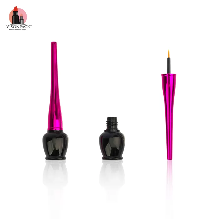 Brushed Empty Liquid Eyeliner Tube Unique Shape Custom Packaging Free Sample - EL092