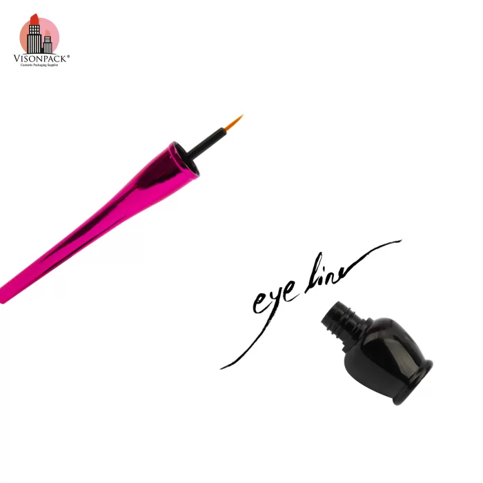 Brushed Empty Liquid Eyeliner Tube Unique Shape Custom Packaging Free Sample - EL092 - Image 2