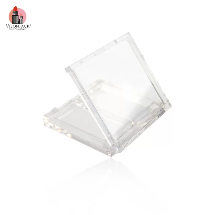 Square PETG Clear Empty Eyeshadow Palette 2 Colors Transparent Packaging - ES077 - Image 6