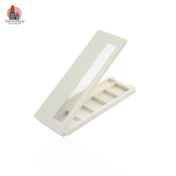 Wholesale Makeup 5 Colors Eyeshadow Palette Case Plastic Empty White Custom Color - ES079 - Image 3