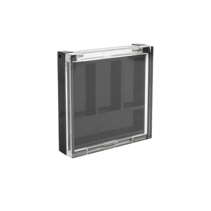 Factory Wholesale Clear Black Square Eyeshadow Palette With Brush 3 Colors Custom - ES082