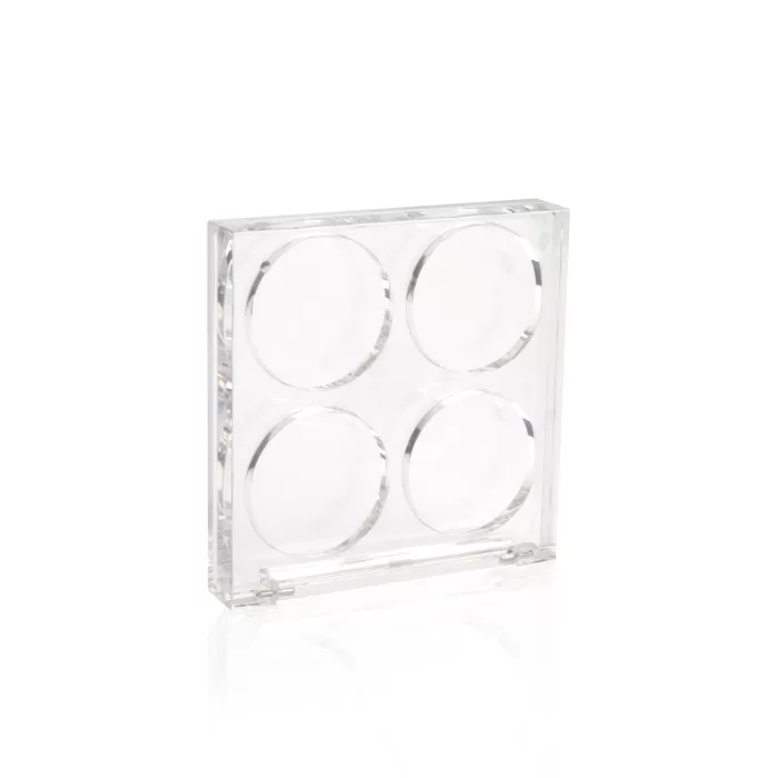 Transparent Square Empty 4 Colors Blusher Case Custom Compact Eyeshadow Palette Private Label - ES109 - Image 2