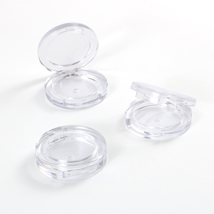 Wholesale Round Transparent Empty Single Color 5g Blusher Case Private Label Compact Eyeshadow Blush 3g Custom - ES117