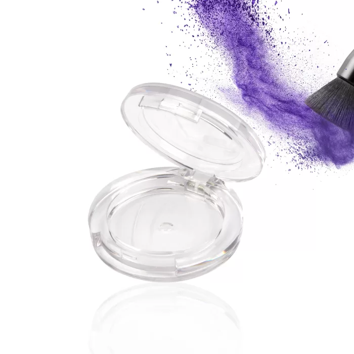 Wholesale Round Transparent Empty Single Color 5g Blusher Case Private Label Compact Eyeshadow Blush 3g Custom - ES117 - Image 5