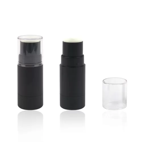 Private Label Cosmetics Packaging Round Empty Highlight Concealer Foundation Contour Stick Container Black - F002