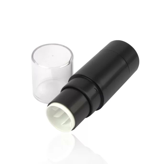 Private Label Cosmetics Packaging Round Empty Highlight Concealer Foundation Contour Stick Container Black - F002 - Image 2