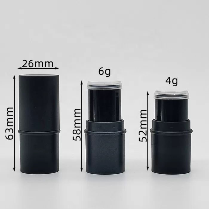 Custom 4g 6g Foundation Stick Container Black Rotating Contour Blush Package Round Highlighter Concealer Deodorant Tube - F005 - Image 4