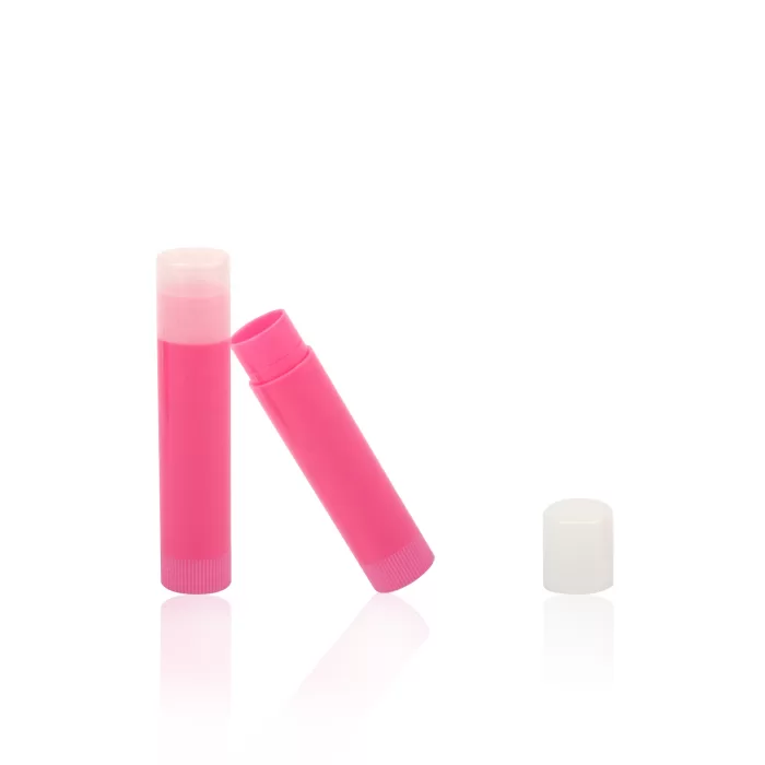 Custom Label Round Lip Balm Packaging Mold Tube Pink Cylinder Container - LB062 - Image 4