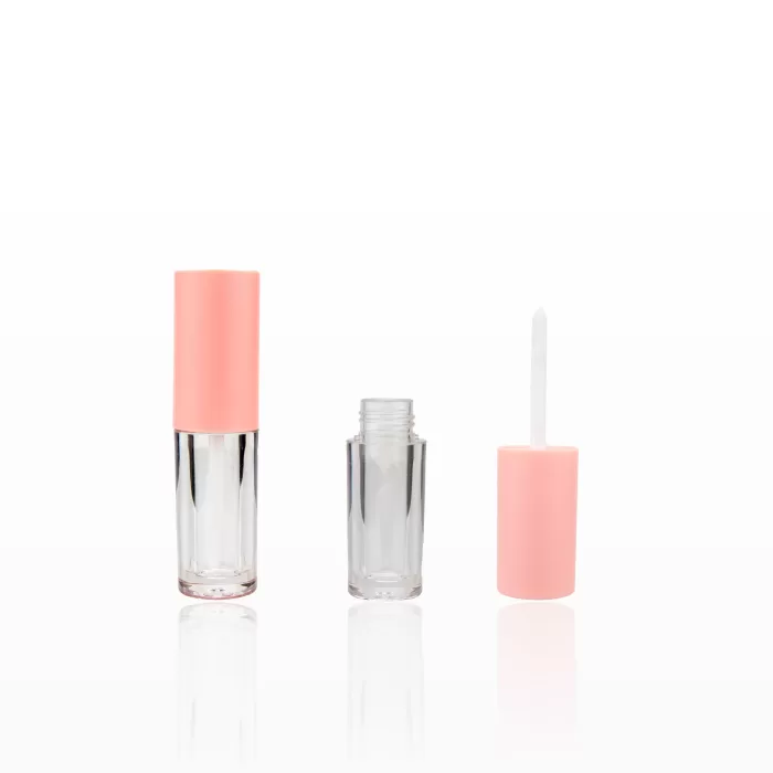 5ml 6ml Plastic Lip Gloss Tube Round Concealer Chubbier Bottle Big Brush Wand Cosmetic Lip Oil Packaging - LG025