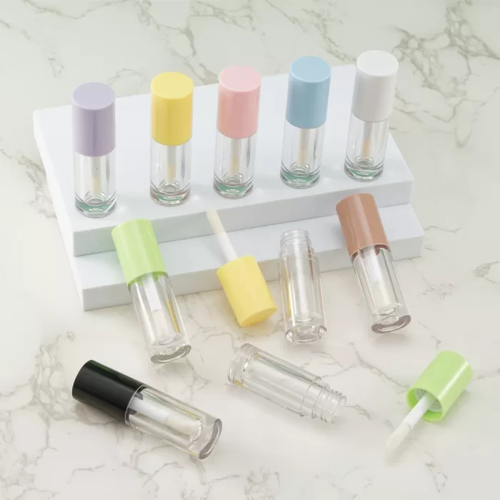 5ml 6ml Plastic Lip Gloss Tube Round Concealer Chubbier Bottle Big Brush Wand Cosmetic Lip Oil Packaging - LG025 - Image 5