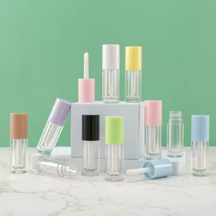 5ml 6ml Plastic Lip Gloss Tube Round Concealer Chubbier Bottle Big Brush Wand Cosmetic Lip Oil Packaging - LG025 - Image 6