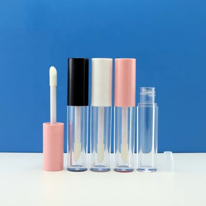 6ml 7ml Round Concealer Container Custom Color Lid Big Brush Applicator Transparent Bottle Design - LG025B - Image 2