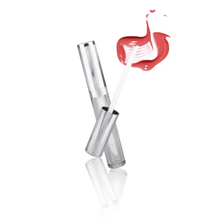 Metallic Silver Lid Transparent Frosted Tubes 4.5ml 5ml Private Label Cylinder Hot Sale Brush - LG107L - Image 3