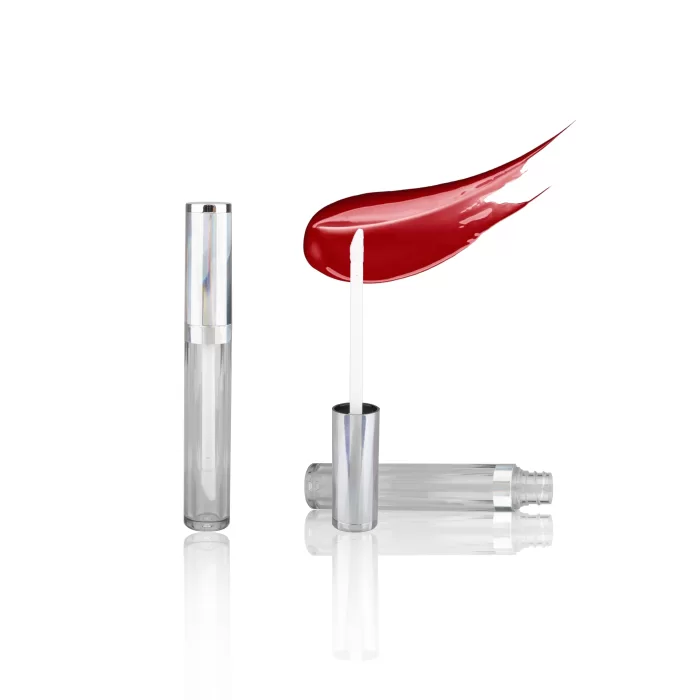 Metallic Silver Lid Transparent Frosted Tubes 4.5ml 5ml Private Label Cylinder Hot Sale Brush - LG107L - Image 5