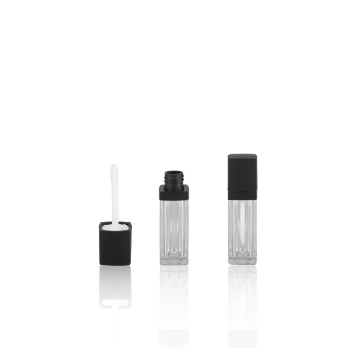 8ml Square Lip Gloss Tube Custom Label Wand Cosmetic Packaging Rectangular Bottles - LG150