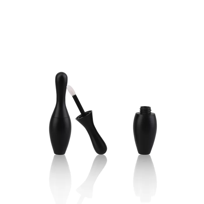 Matte Black Bowling Bowl Design Lip Gloss Tube Container Unique Shape - LG197 - Image 2