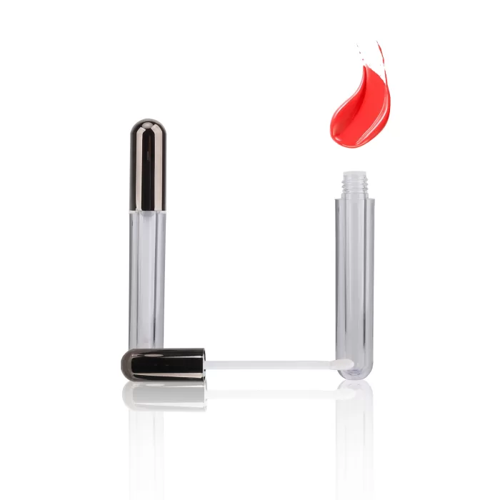 New Creative Capsule-Shaped Wand Tube With Red Lid Clear Cylinder 10ml Foot Brush - LG219 - Image 3
